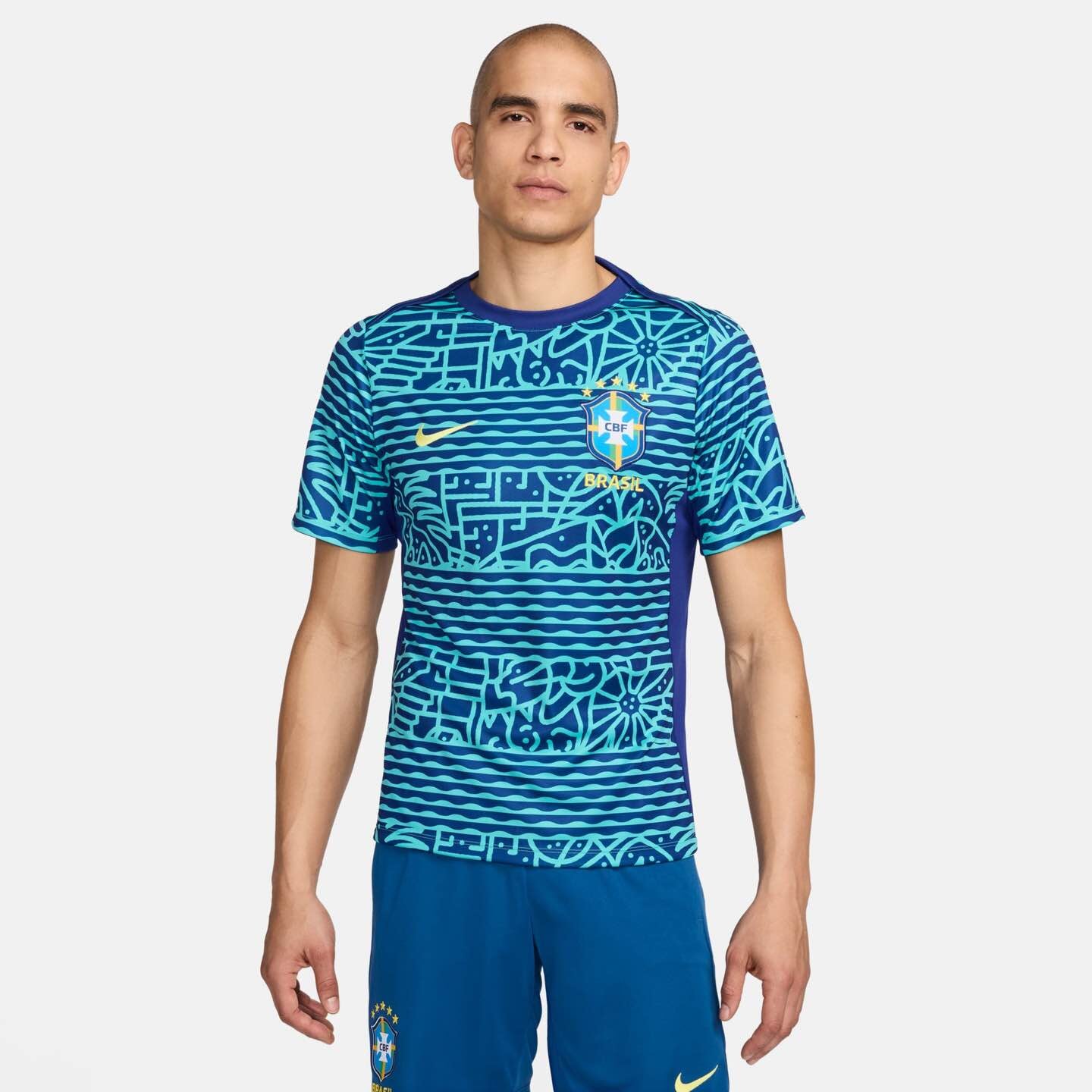 Brazil Academy Pro Licensed Tops Nike Blue S
