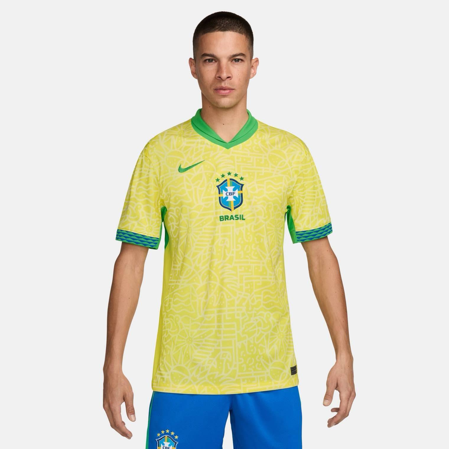 Brazil 2024 Stadium Home Licensed Jerseys Nike