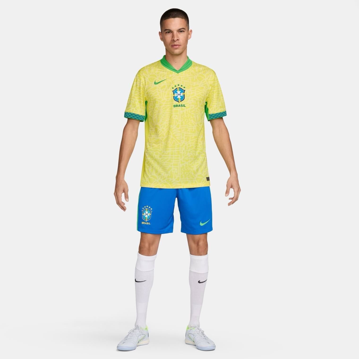 Brazil 2024 Stadium Home Licensed Jerseys Nike