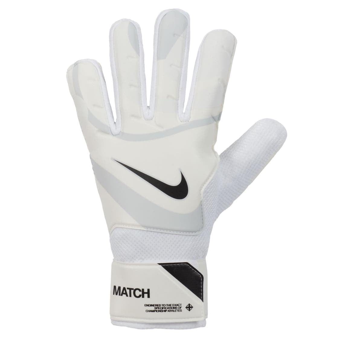 Nike Match Soccer Goalkeeper Gloves Goalie Gloves Nike White / Black 6