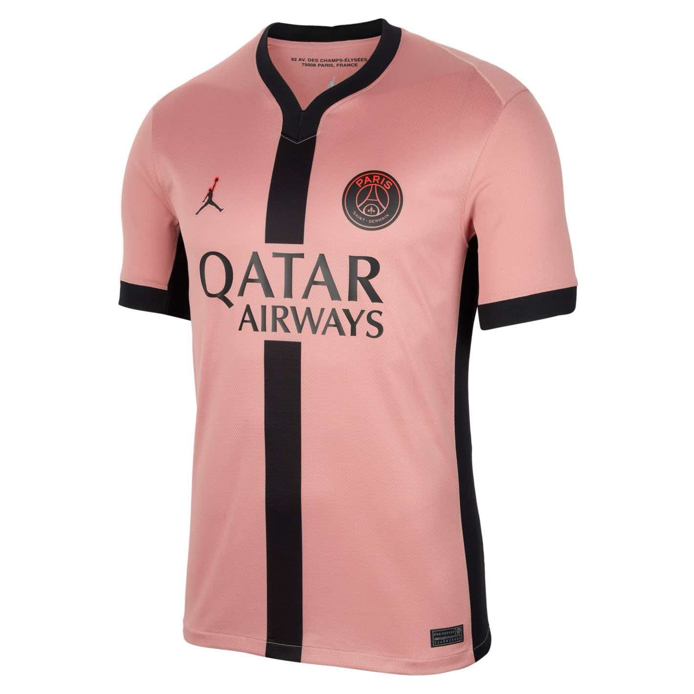 Paris Saint-Germain 2024/25 Stadium Third Licensed Jerseys Nike Pink S