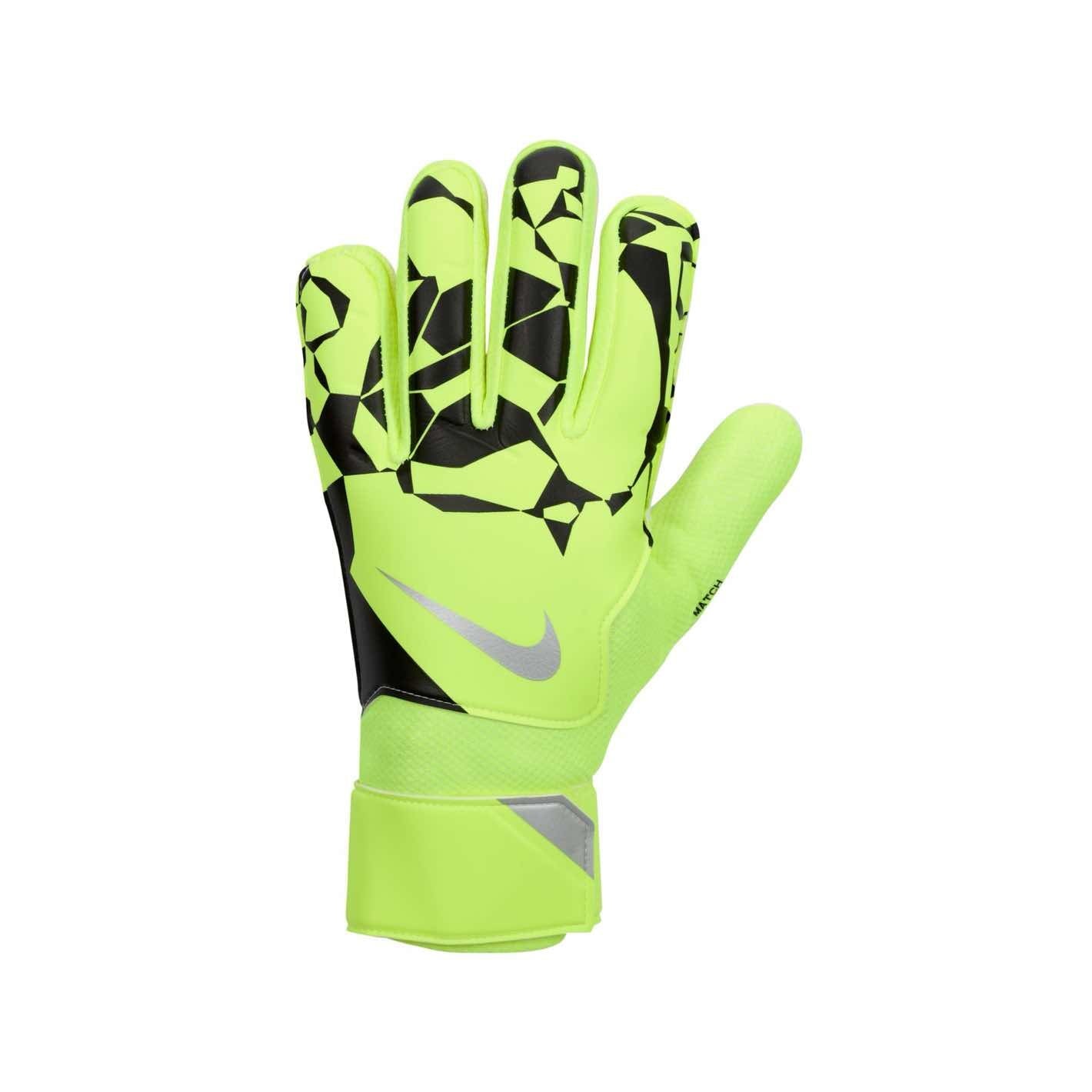 Nike Match Soccer Gloves Goalie Gloves Nike Yellow 6