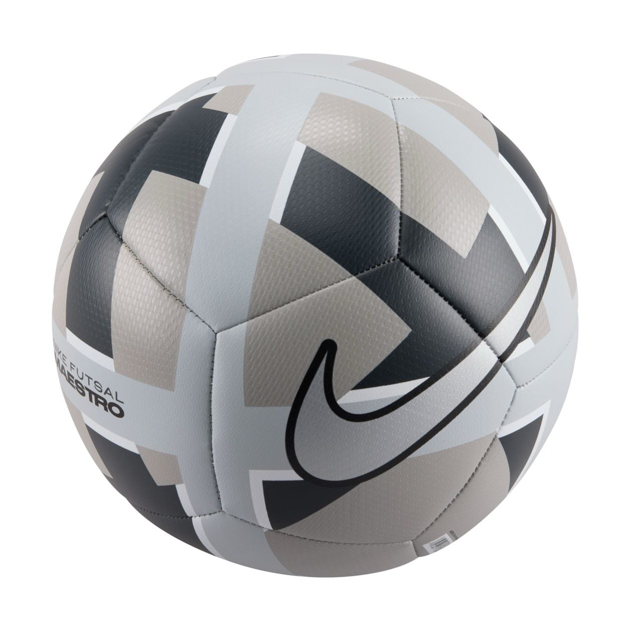 Nike Maestro Futsal Ball in Grey angled view