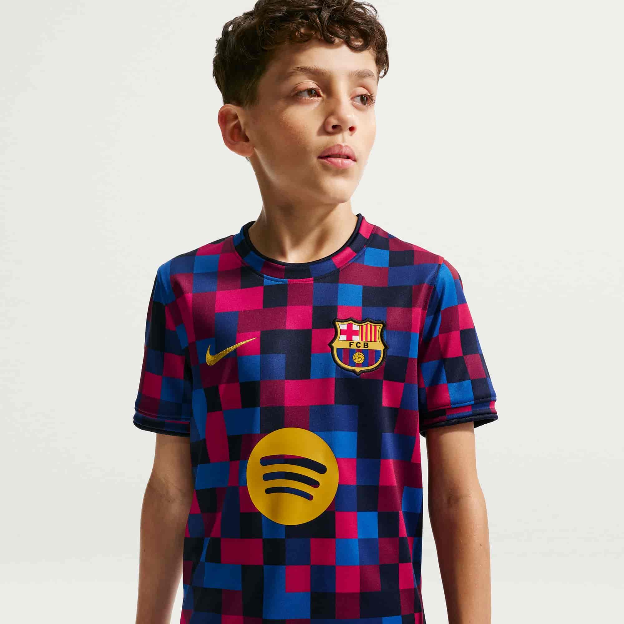 FC Barcelona Pre-Match Jersey Youth Pre-match Tops Nike