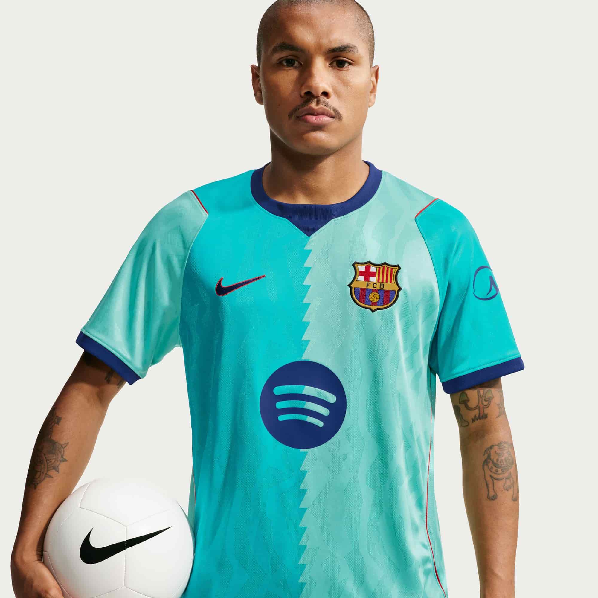 FC Barcelona 2026/27 Stadium Third Jersey Official Jerseys Nike Green S