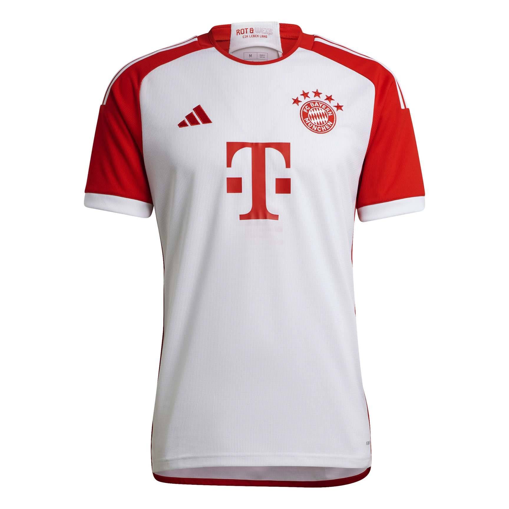 FC Bayern 23/24 Home Jersey Licensed Jerseys adidas White S
