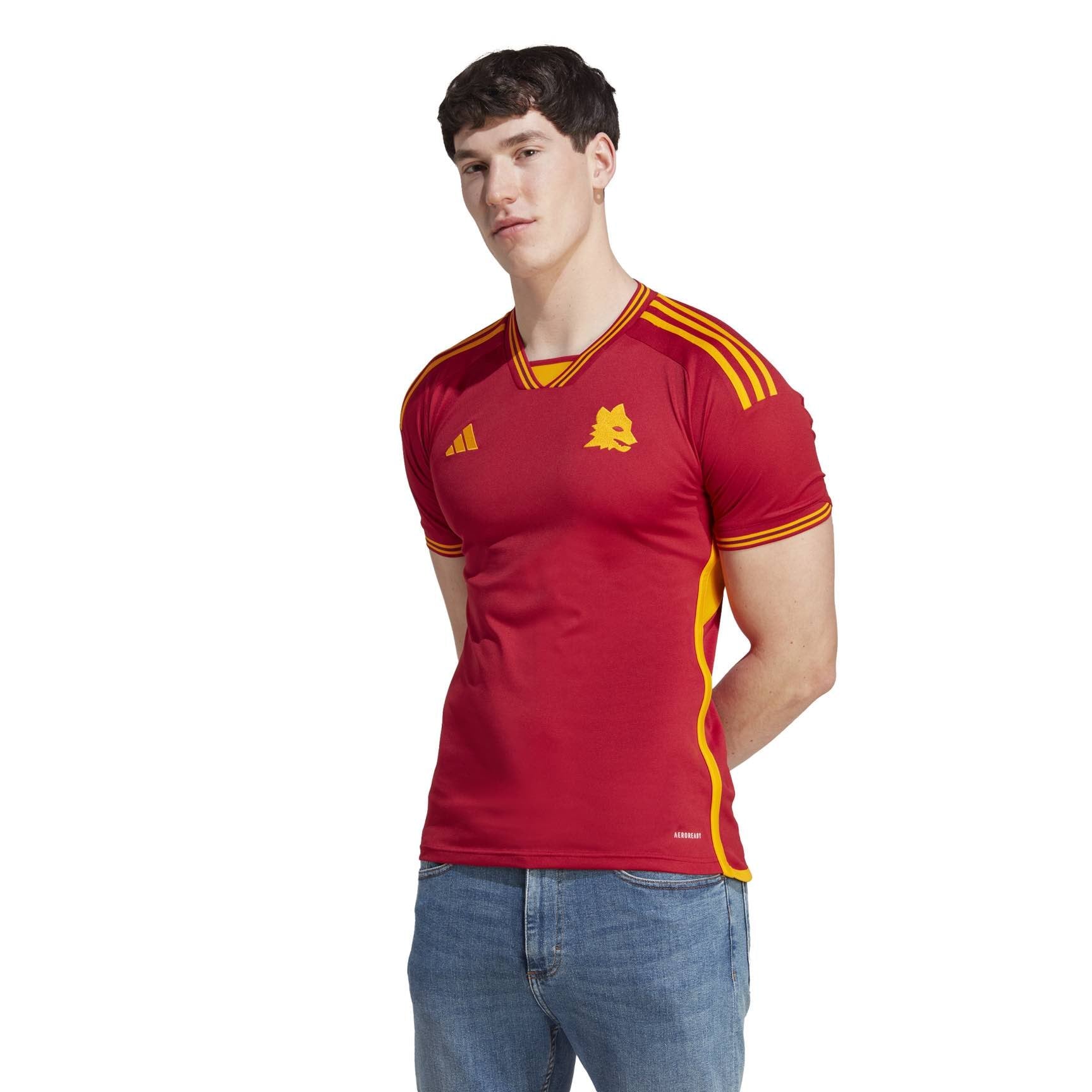 AS Roma 23/24 Home Jersey Licensed Jerseys adidas