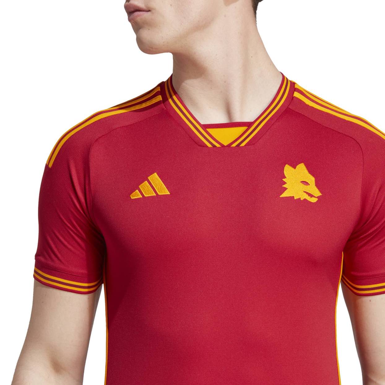 AS Roma 23/24 Home Jersey Licensed Jerseys adidas