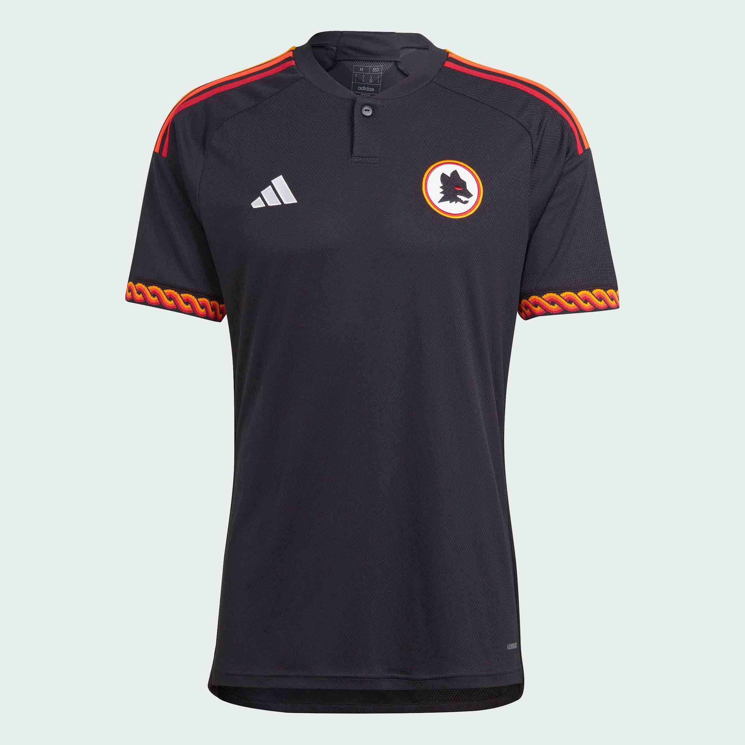 AS Roma 23/24 Third Jersey Licensed Jerseys adidas Black S