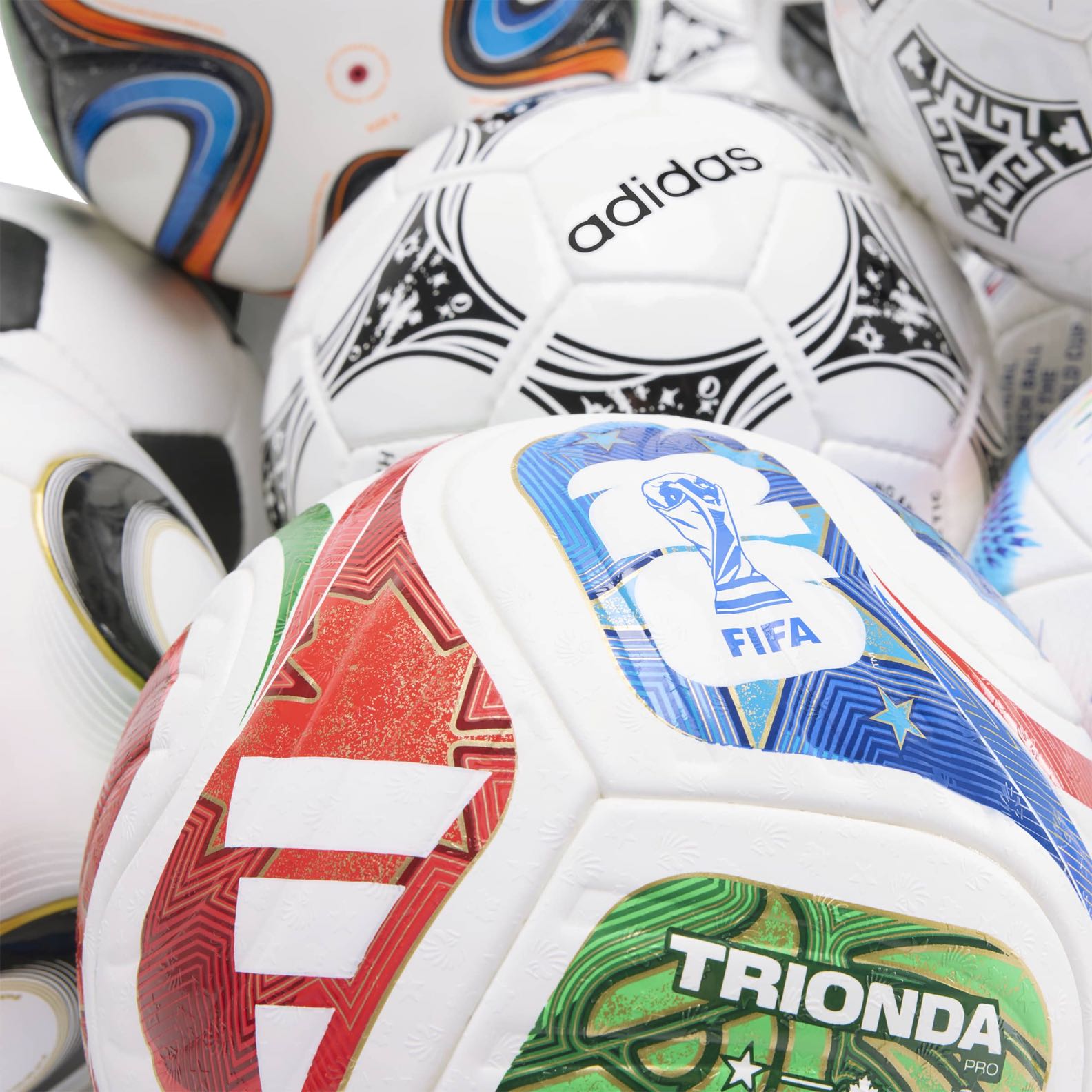 FIFA World Cup Historical Pro Ball Set Official Balls adidas