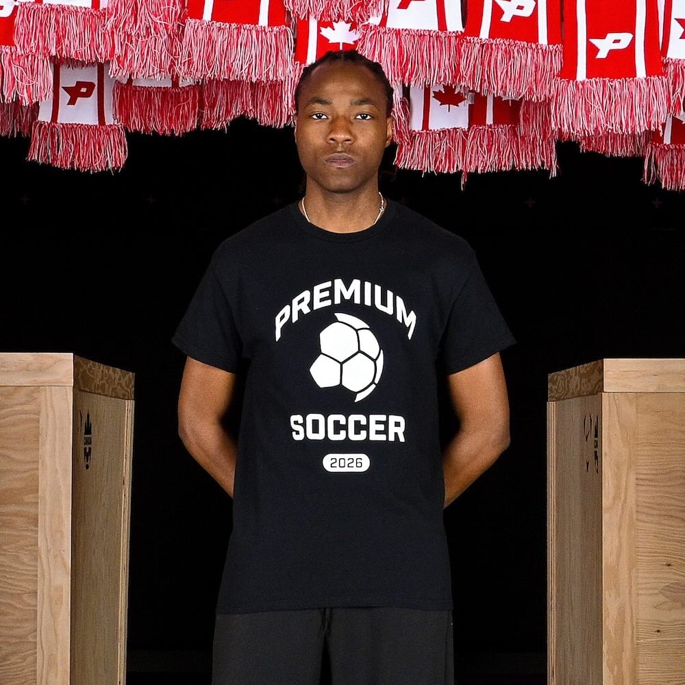 Premium Soccer Varsity T-Shirt Lifestyle Wear Premium Soccer