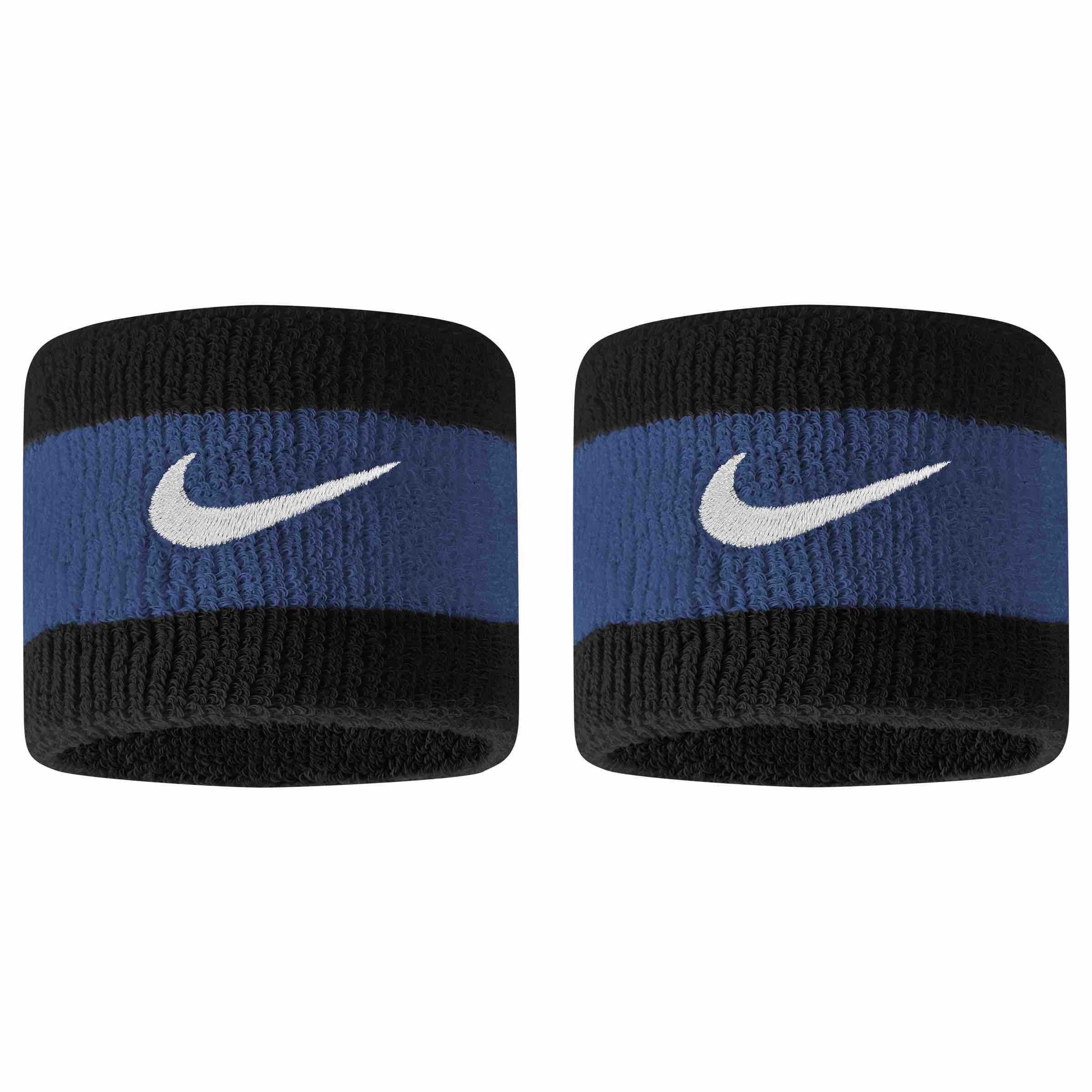 Nike Swoosh Wristband Wristbands Nike Blue / Black ONE SIZE