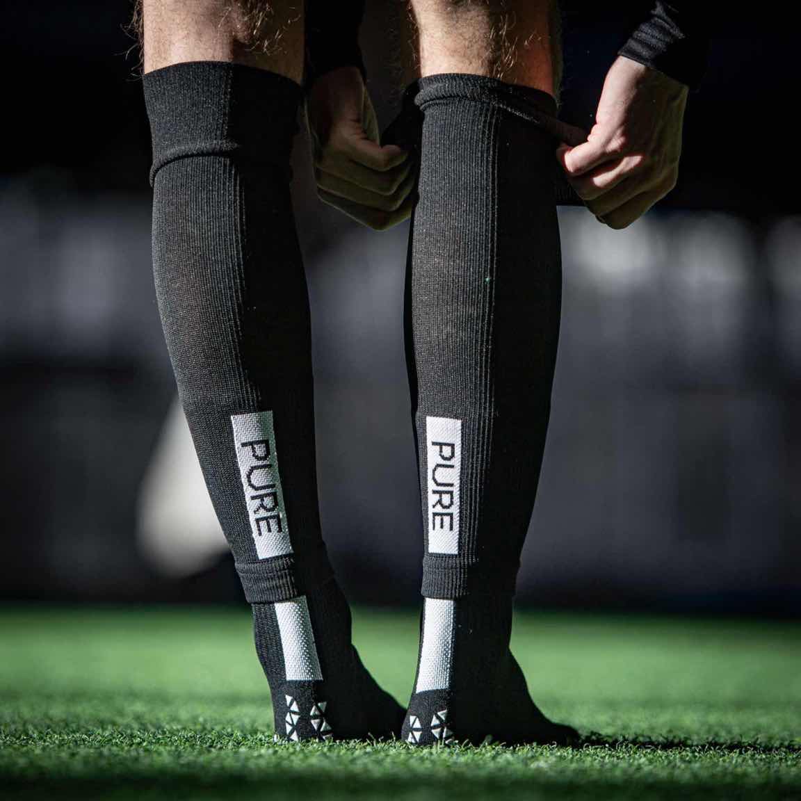 Pure Sleeves Long Black Soccer Sleeves Pure