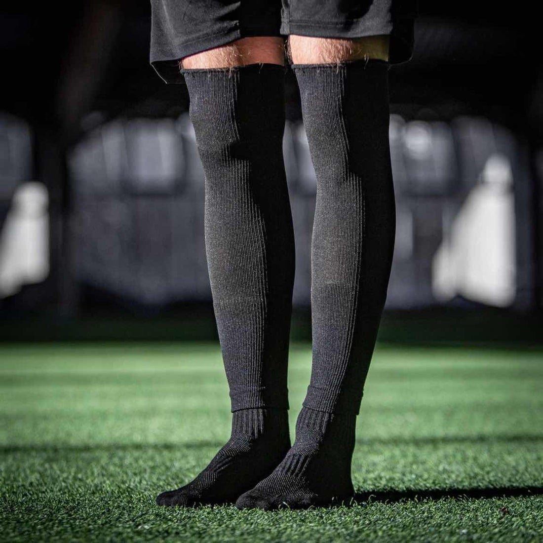 Pure Sleeves Long Black Soccer Sleeves Pure Black ONE SIZE