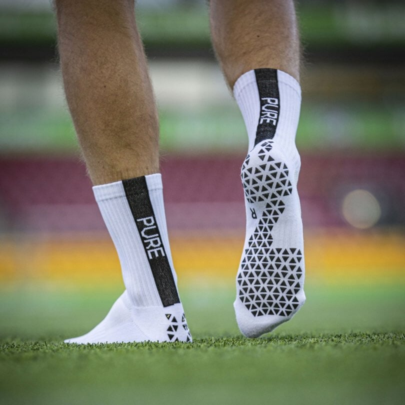 Pure Grip Socks White Grip Socks Pure White S