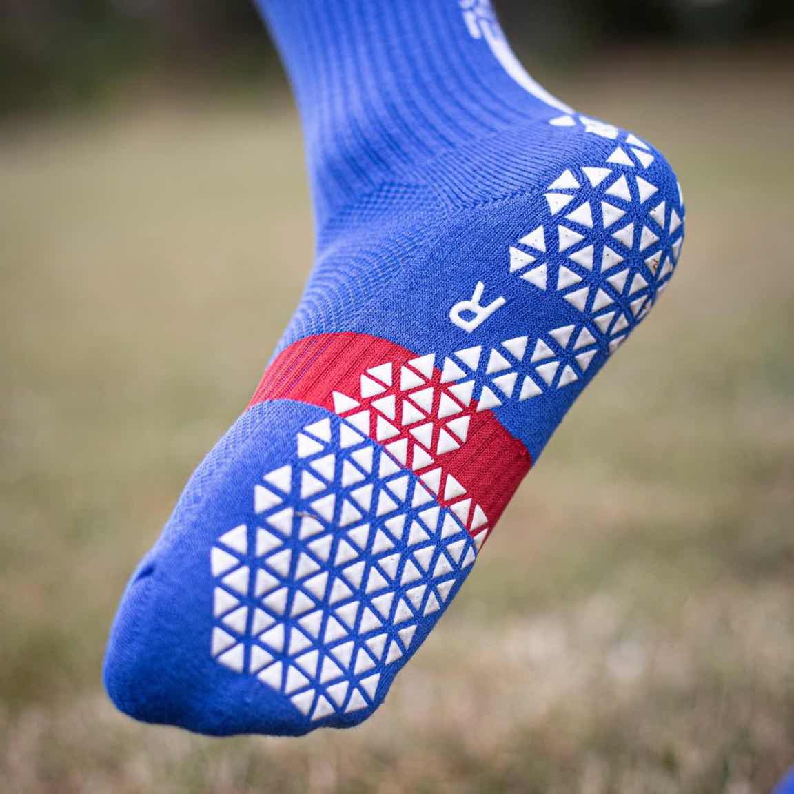 Pure Grip Socks Pro Blue Grip Socks Pure