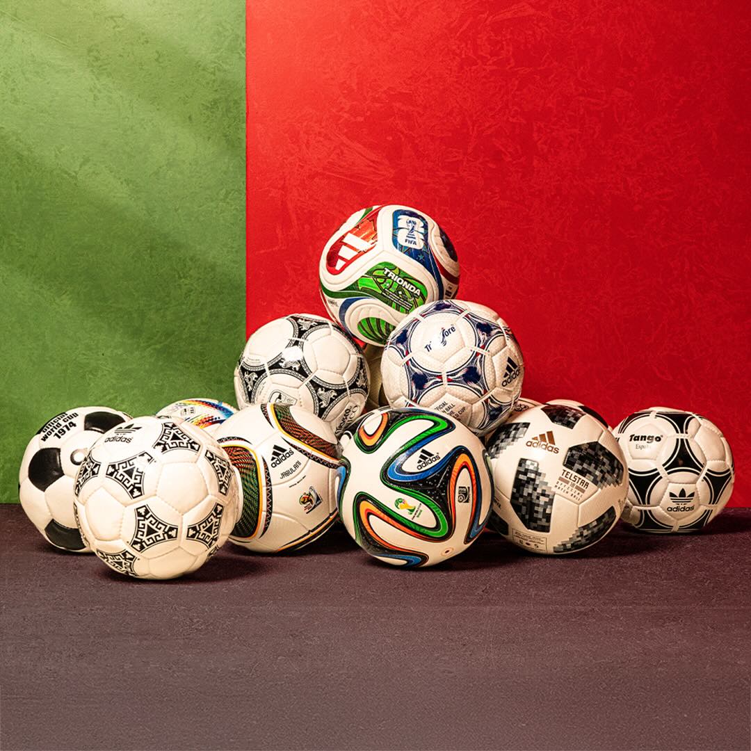 FIFA World Cup Historical Pro Ball Set Official Balls adidas