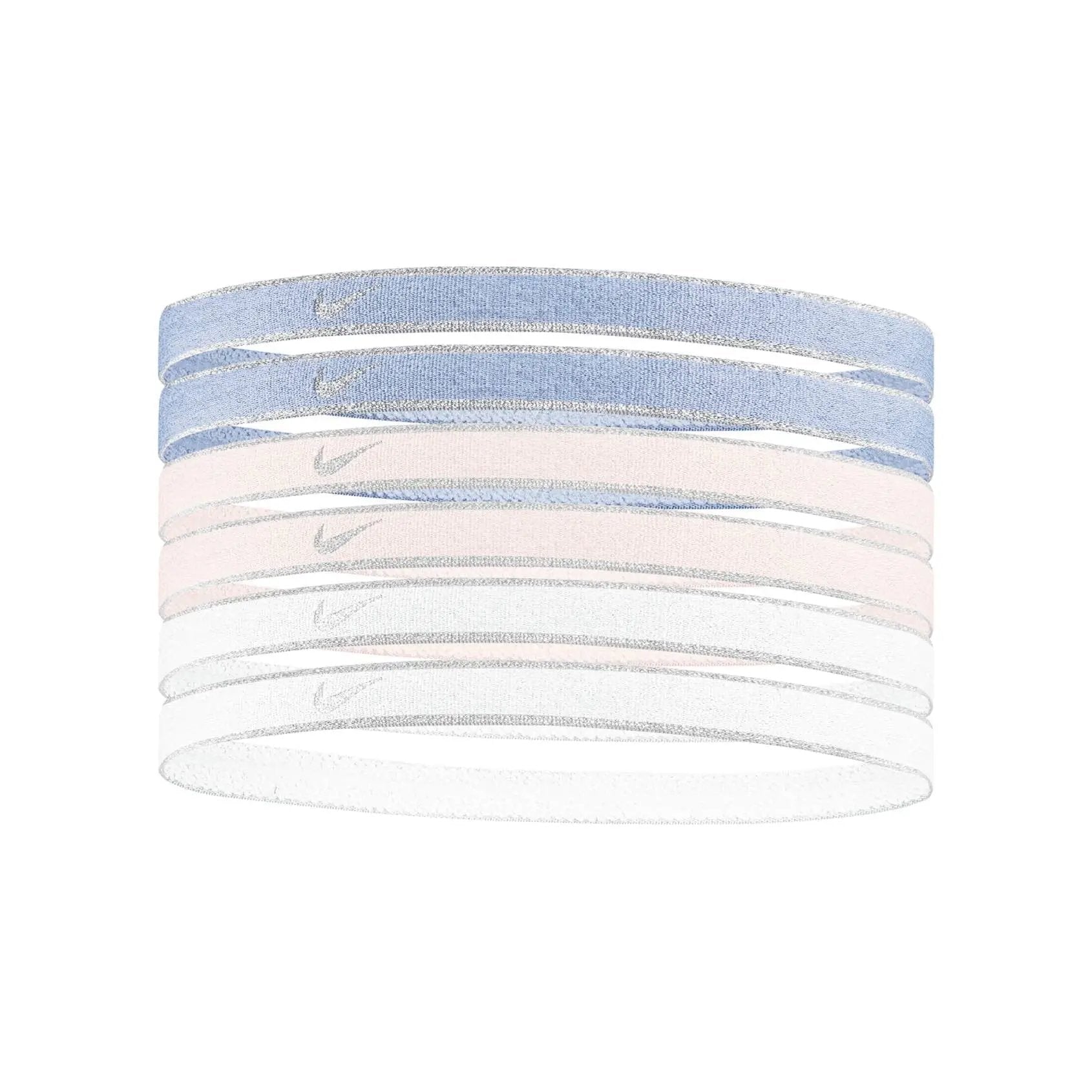 Nike Swoosh Sport Headbands Assorted 6PK Headbands Nike White ONE SIZE