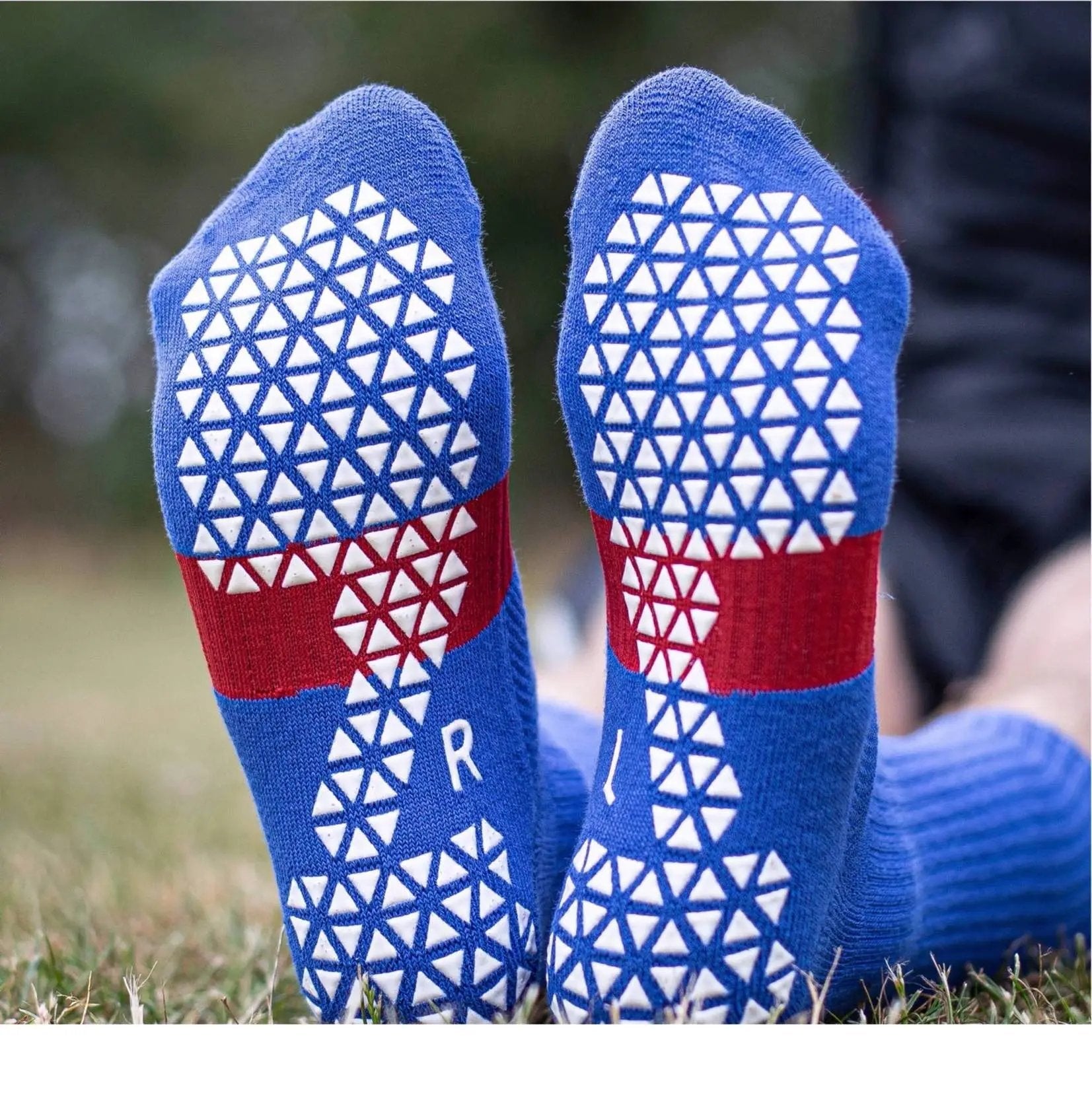 Pure Grip Socks Pro Blue Grip Socks Pure