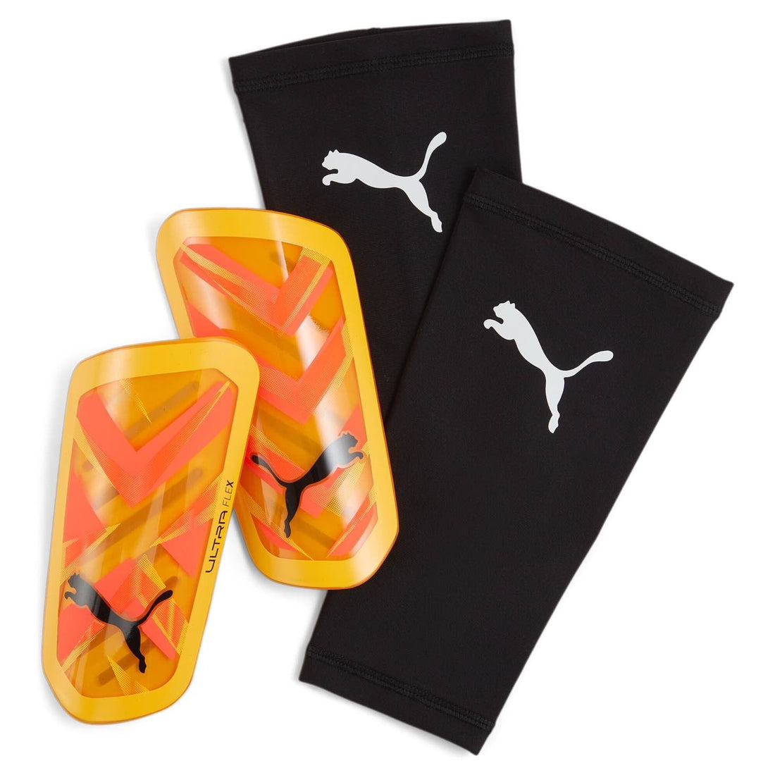 PUMA ULTRA Flex Sleeve Shin Guards Puma Orange / Black XS