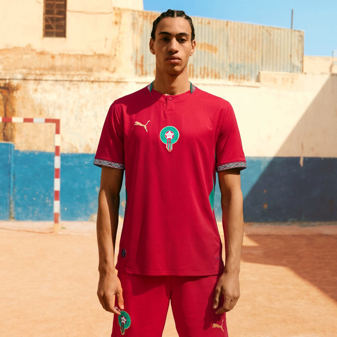 Morocco 2026 Authentic Home Jersey Official Jerseys PUMA Red S 