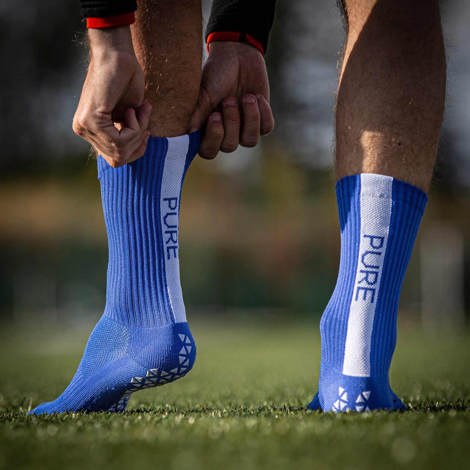 Pure Grip Socks Blue Grip Socks Pure 