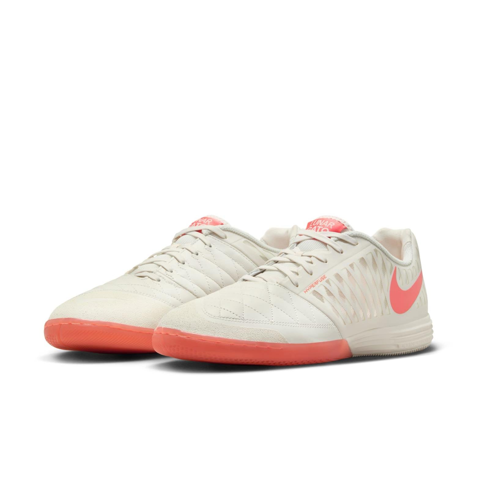 Nike Lunargato II indoor court soccer shoes showcasing their sleek design and performance features.