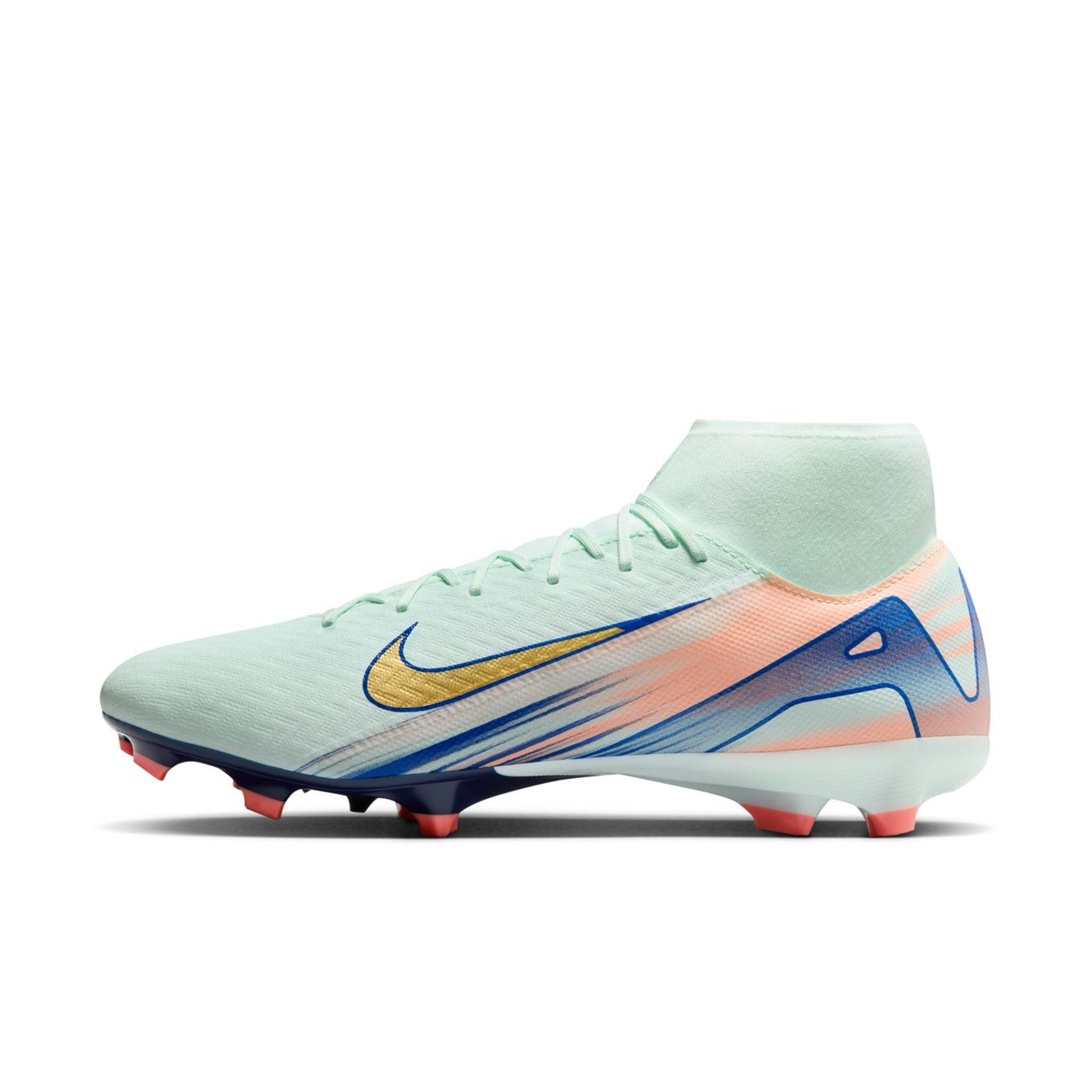 Nike Superfly 10 Academy Mercurial Dream Speed MG high-top soccer cleats, multi-ground cleats with Air Zoom and NikeSkin technology, designed for speed and ball control.