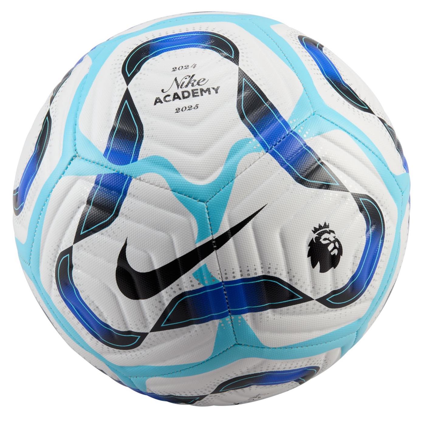 Nike Premier League Academy Soccer Ball showcasing its textured casing and Aerowsculpt technology.