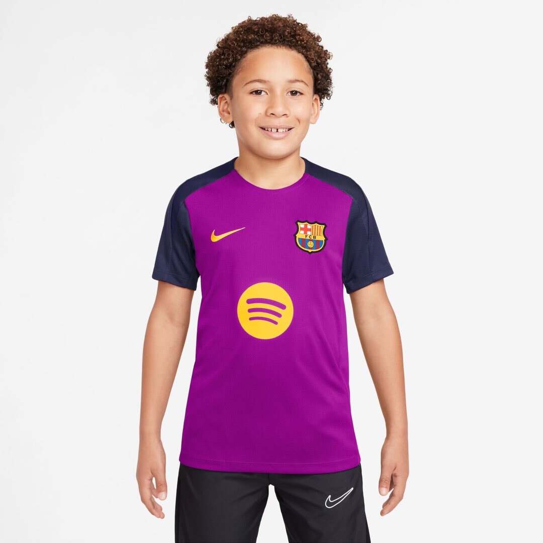 FC Barcelona Strike Jr. Training Tops Nike Purple YXS