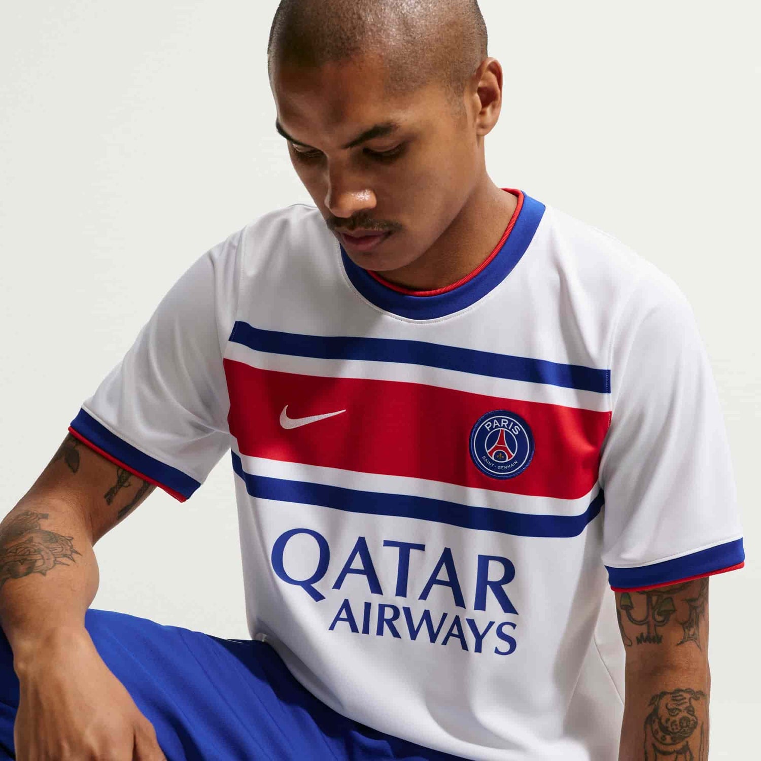 Paris Saint-Germain Home Pre-Match Jersey Pre-match Tops Nike 