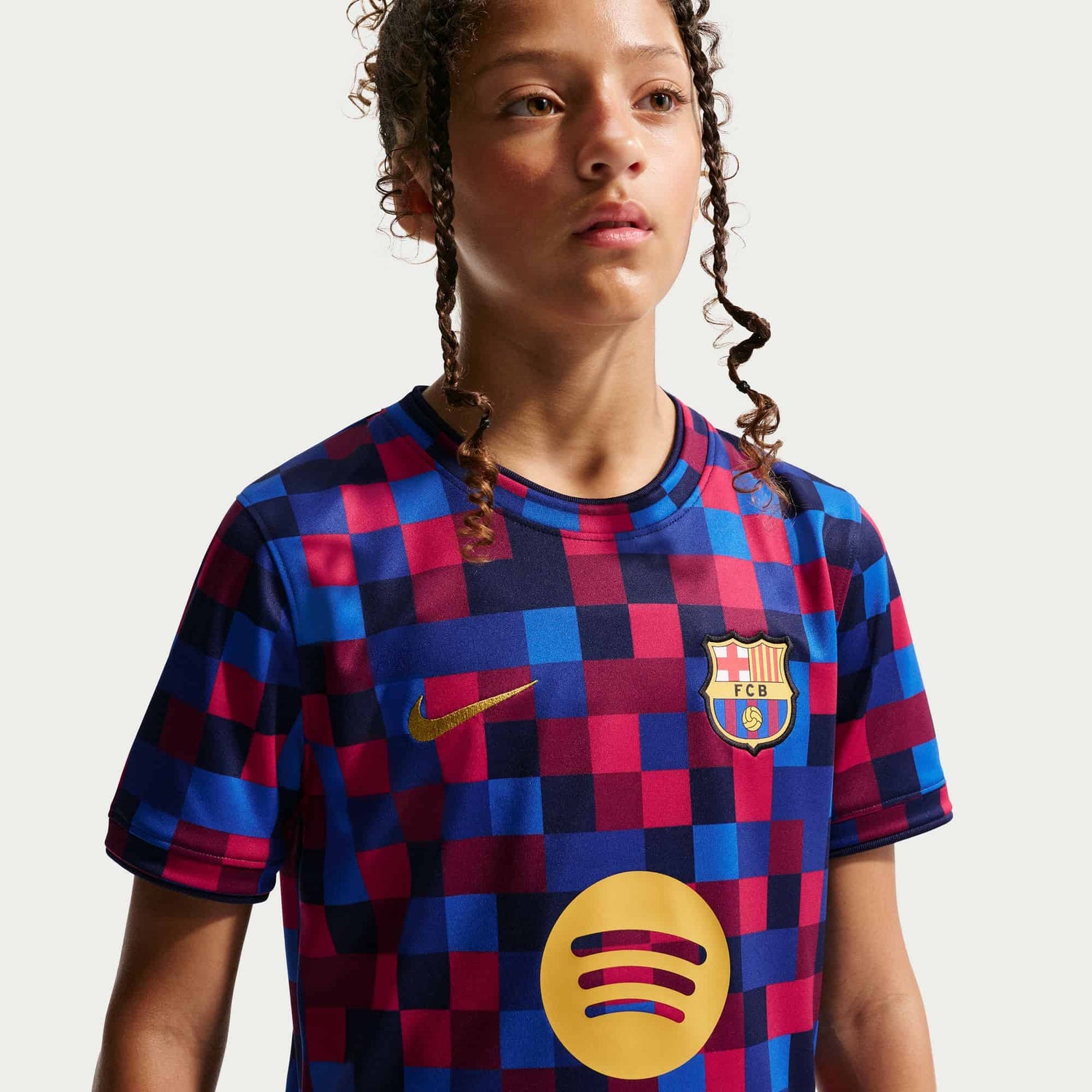 FC Barcelona Pre-Match Jersey Youth Pre-match Tops Nike 