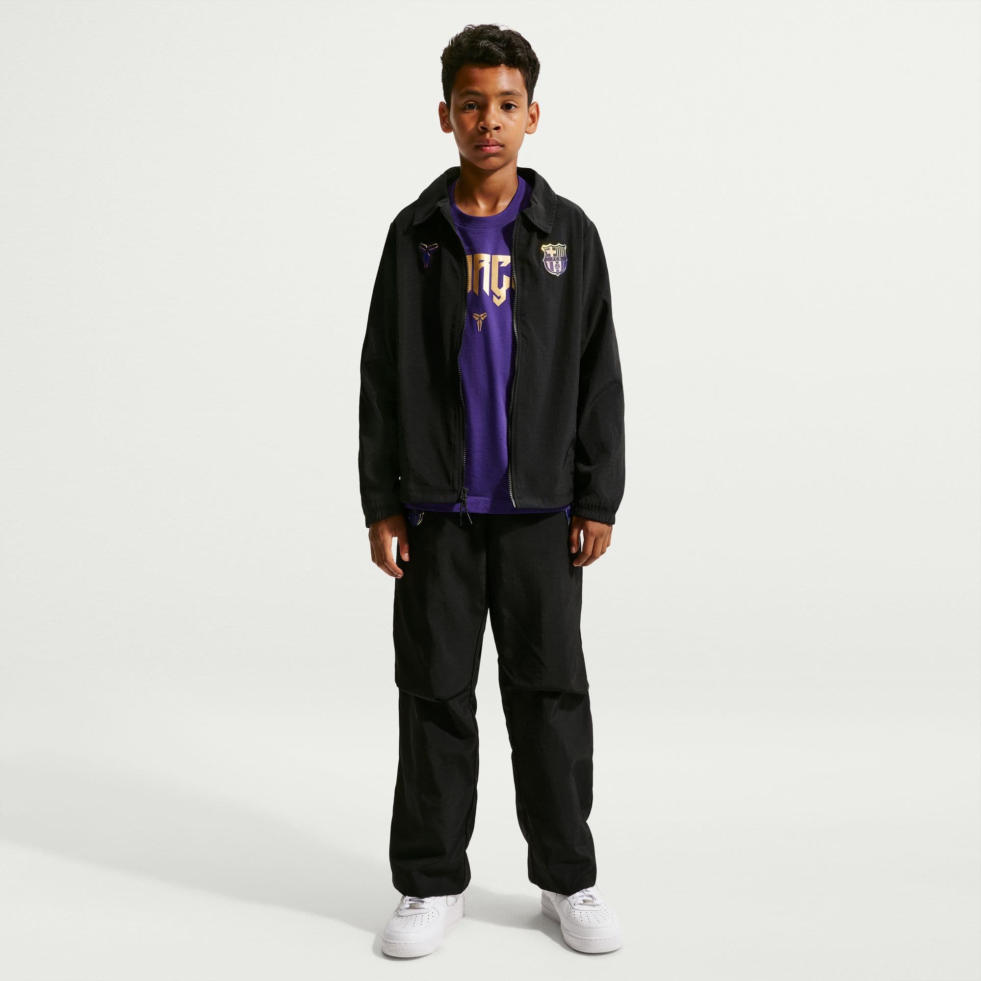 FC Barcelona Away Soccer Jacket Youth Jackets Nike 