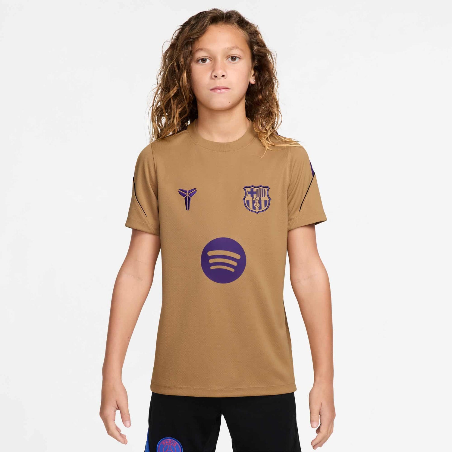 FC Barcelona Strike Away Youth Training Tops Nike Yellow YXS 
