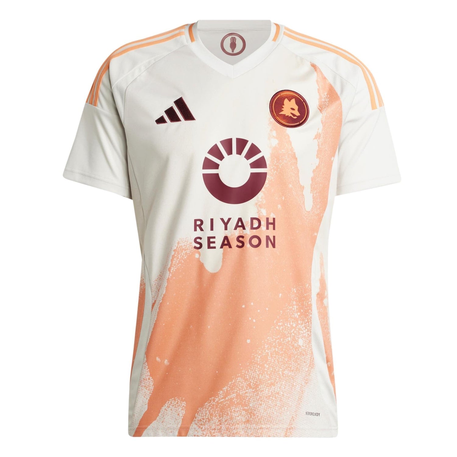 AS Roma 24/25 Away Jersey Licensed Jerseys adidas Ivory S 