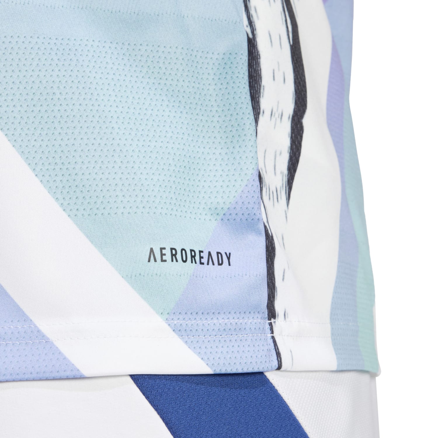 Arsenal 24/25 Pre-Match Jersey with bold design, featuring AEROREADY technology and embroidered Arsenal crest