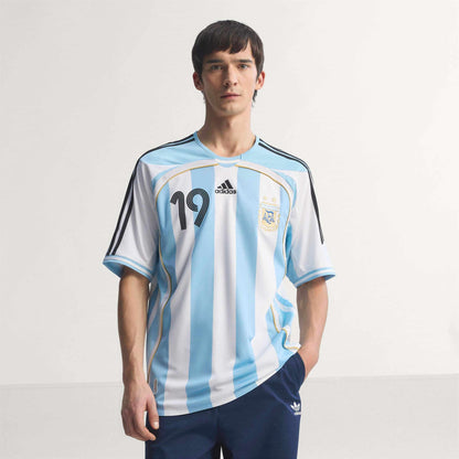 Argentina Home Jersey 2006 Messi Official Jerseys adidas White XS 