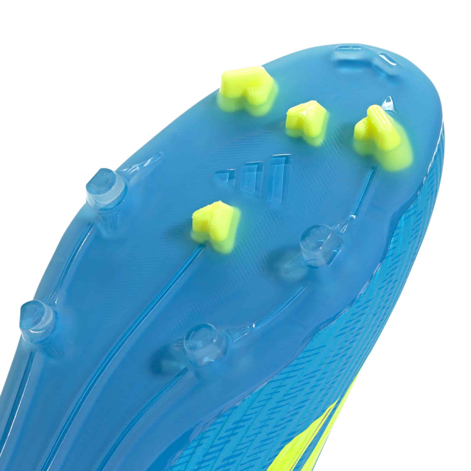 adidas F50 League Laceless FG MG outsole stud view blue yellow