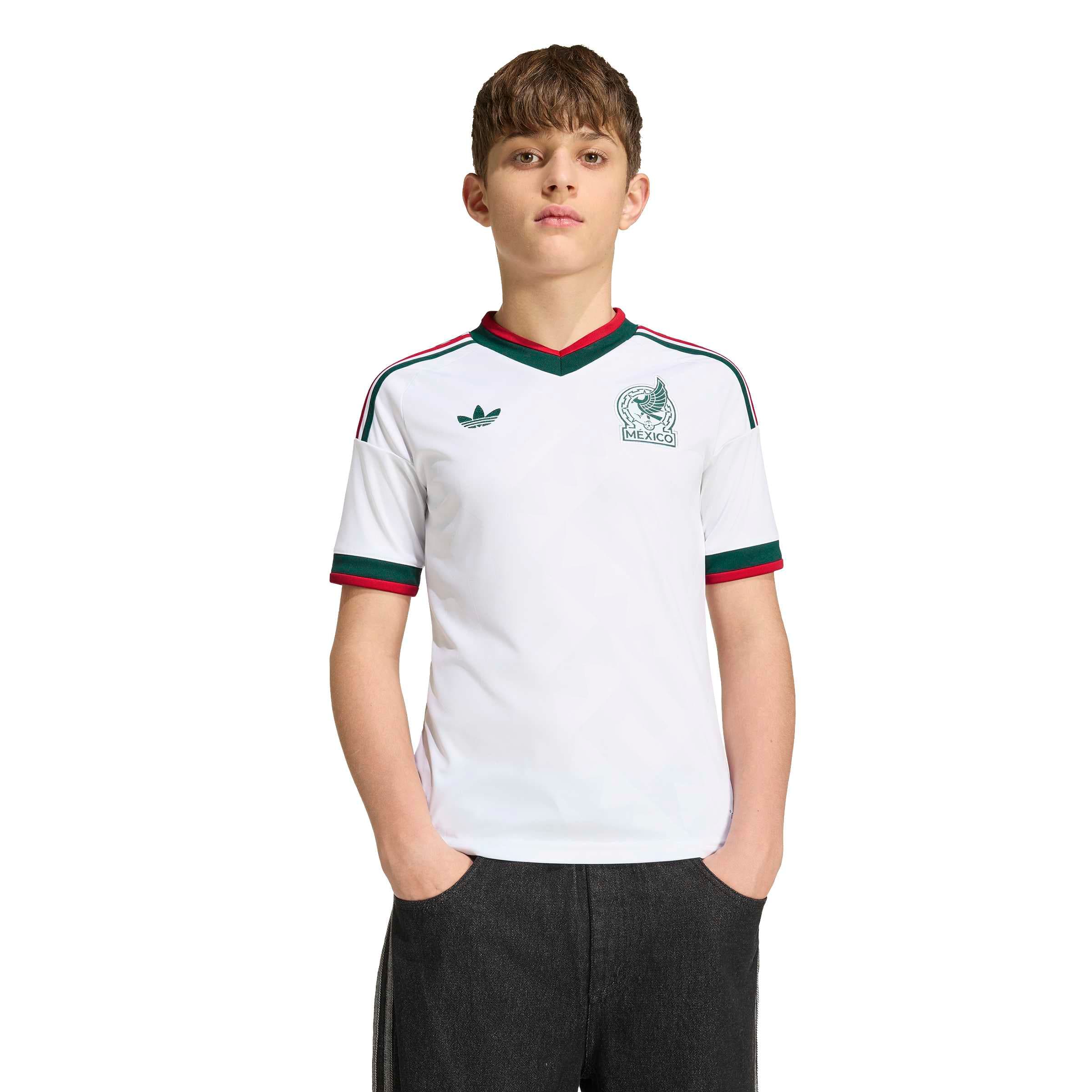 Mexico 2026 Away Jersey Youth Official Jerseys adidas White YXS 