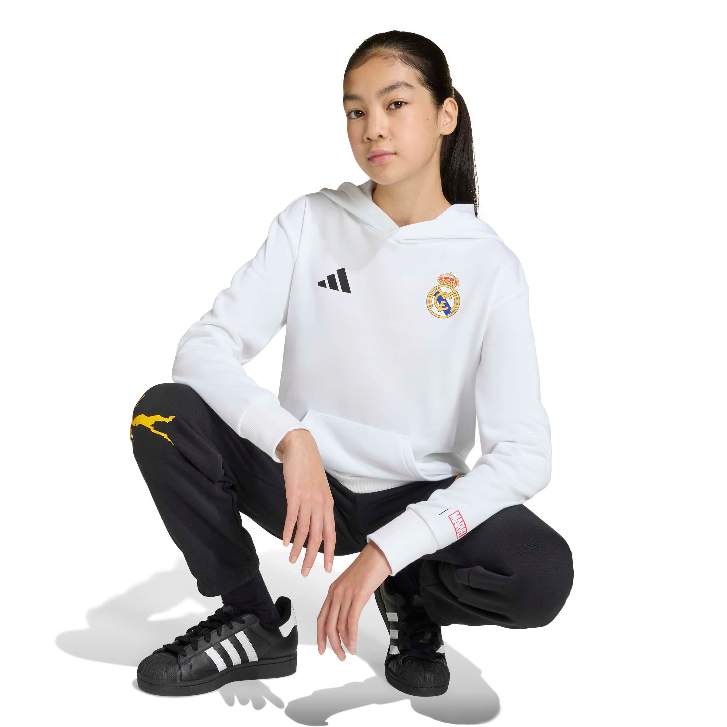 adidas Real Madrid Avengers Hoodie Jr. Pre-match Tops adidas 