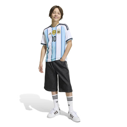 Argentina 26 Home Messi Jersey Jr. Official Jerseys adidas 
