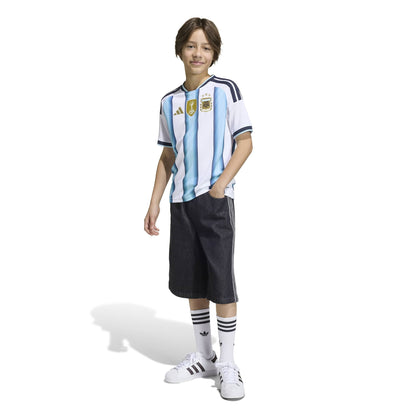 Argentina 26 Home Messi Jersey Jr. Official Jerseys adidas 