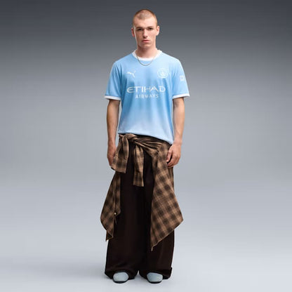 Manchester City Home Jersey lifestyle image worn by model