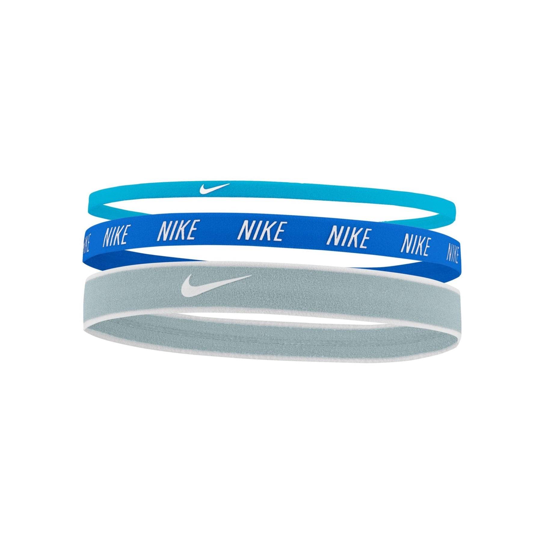 Nike Mixed Width Headbands 3 PK Headbands Nike Blue ONE SIZE 