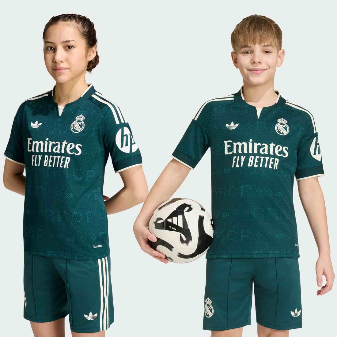 Real Madrid 26/27 Away Jersey Youth Official Jerseys adidas Green YXS 