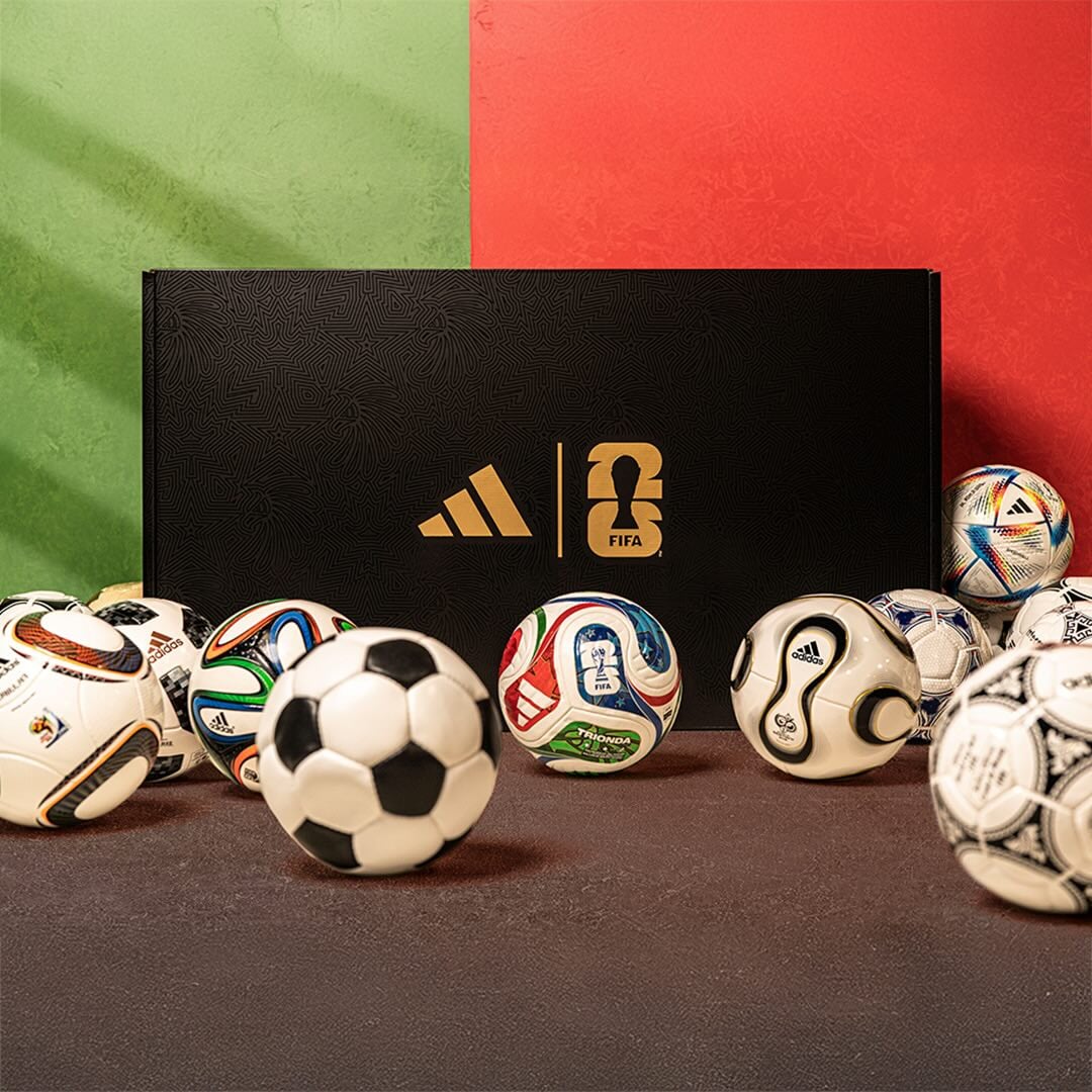 FIFA World Cup Historical Pro Ball Set Official Balls adidas White 5 