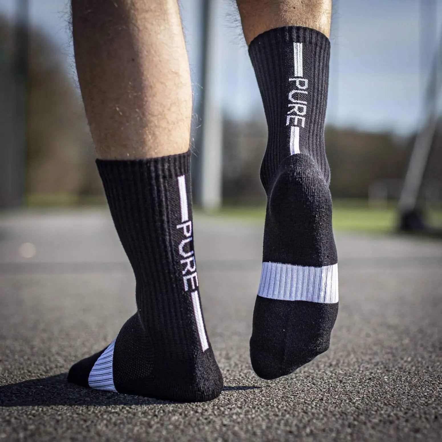 Pure Socks Classic Black Training Socks Pure Black S 